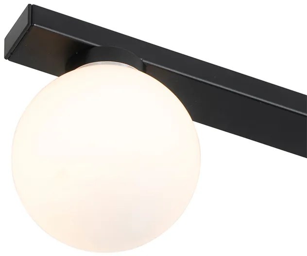 Plafoniera moderna nera IP44 4 luci - Cederic