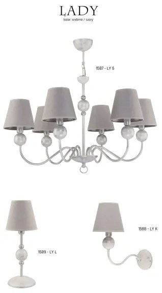 Jupiter 1587 - LY 6 BI - Lampadario LADY 6xE14/40W