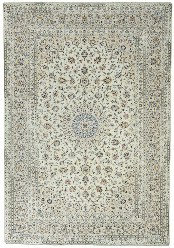 Kashan Tappeto persiano 350x240 Beige (Iran) Annodato A Mano