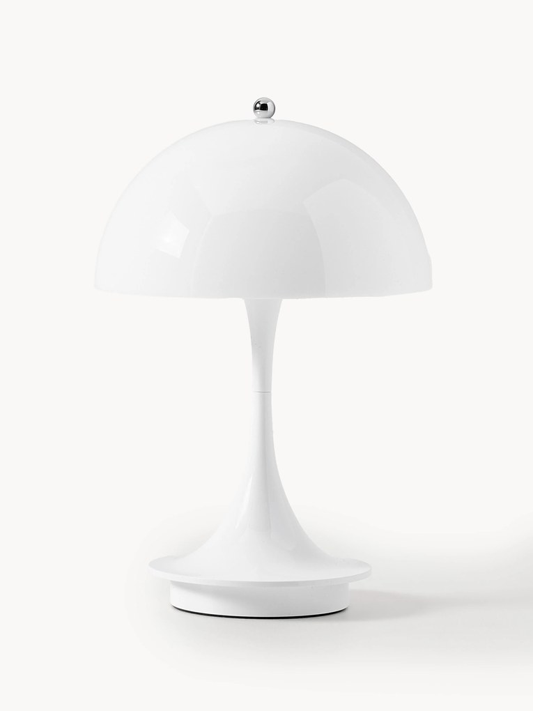 Lampada da tavolo portatile a LED con luce regolabile Panthella, alt. 24 cm, design Verner Panton