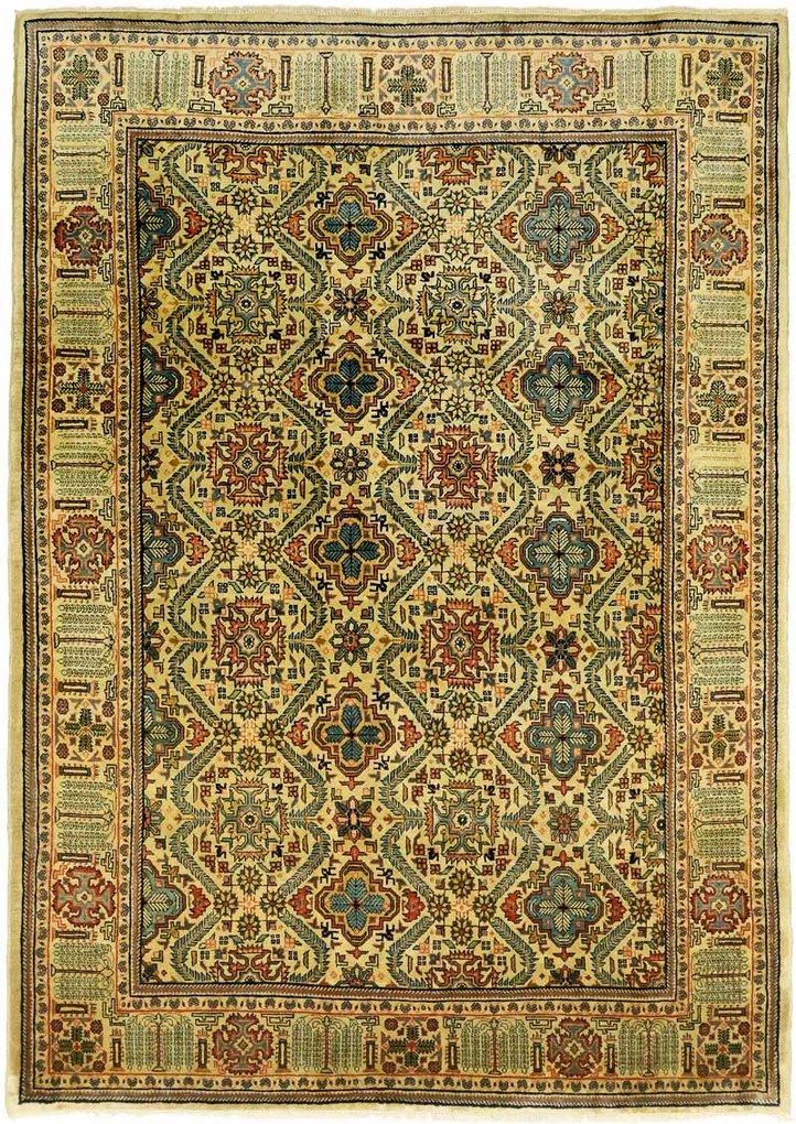 Sarouk Tappeto persiano 270 x 190 Giallo (Iran) Annodato A Mano