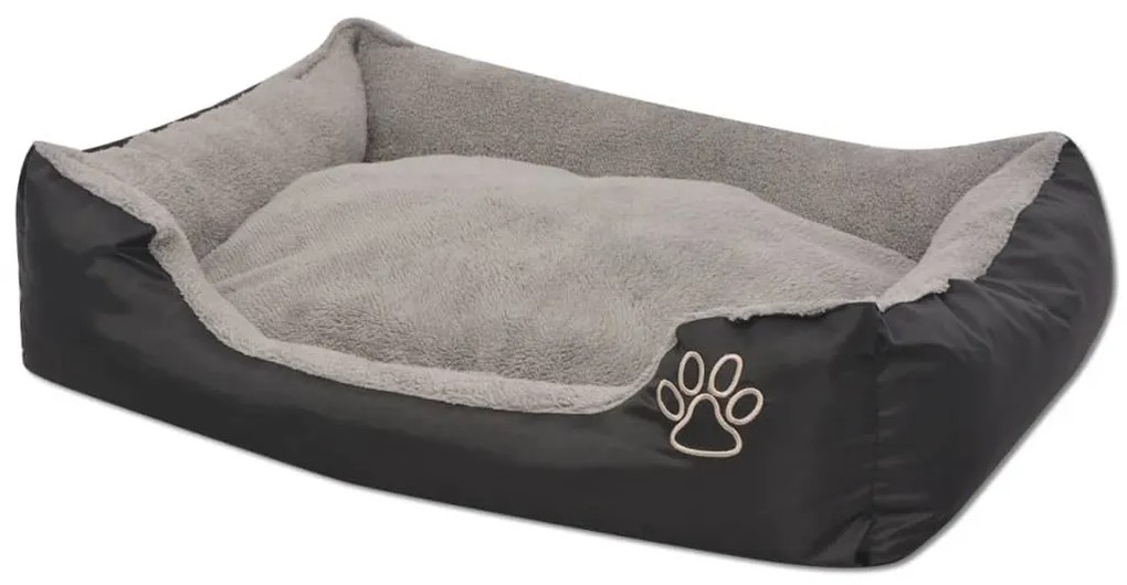 Cuccia per cani con cuscino imbottito taglia m nero