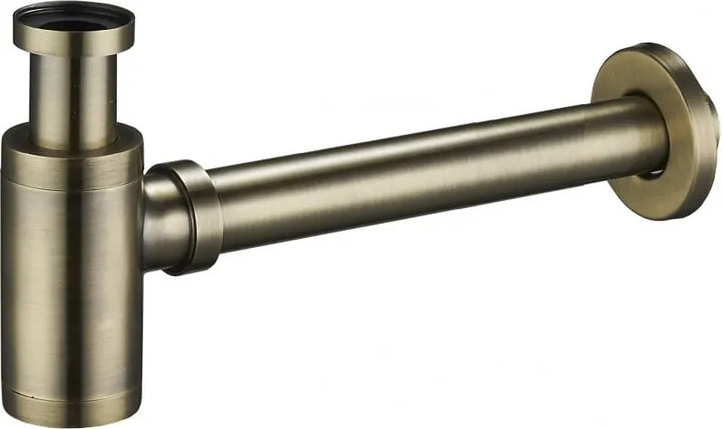 Mexen semisifone per lavandino rotondo, ottone antico - 79950-40