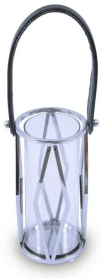 Lanterna FRAGIL 26 cm cromo/nero