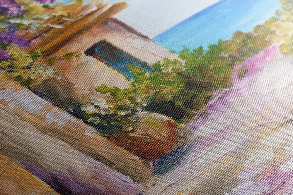 Quadro su tela – Casetta estiva sulla costa