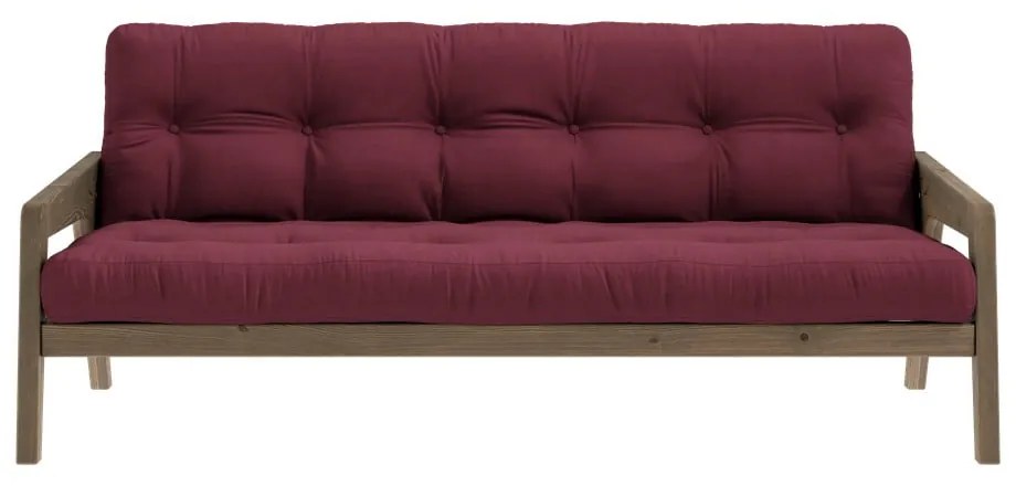 Divano letto rosso 204 cm Grab - Karup Design