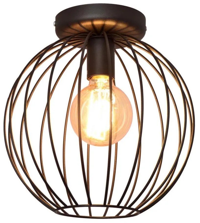 Surface-mounted lampadario MERCURE 1xE27/15W/230V d. 30 cm nero