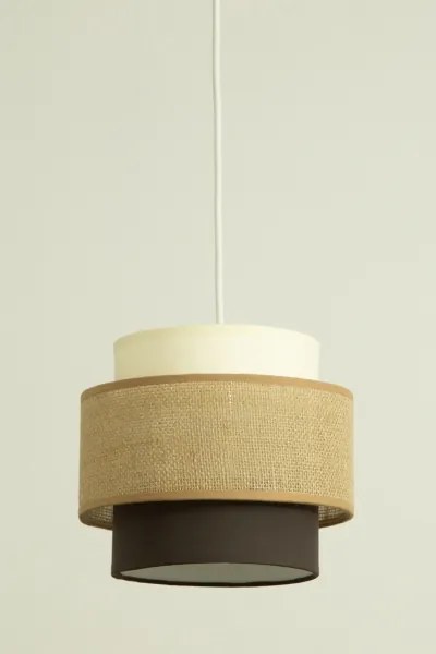 Brilagi - Lampada a sospensione con cavo RESNA 1xE27/60W/230V Ø 20 cm beige/nero