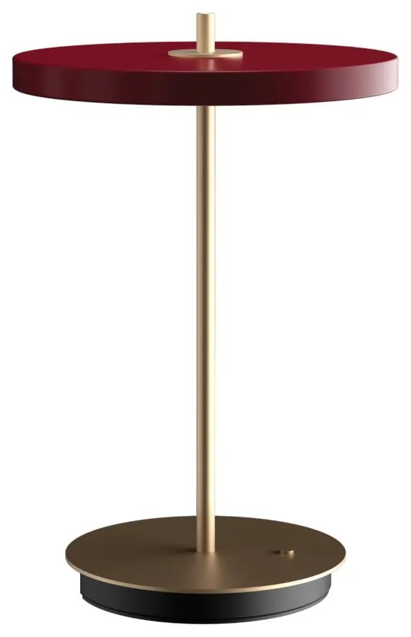 Lampada da tavolo dimmerabile a LED rossi con paralume in metallo (altezza 31 cm) Asteria Move - UMAGE