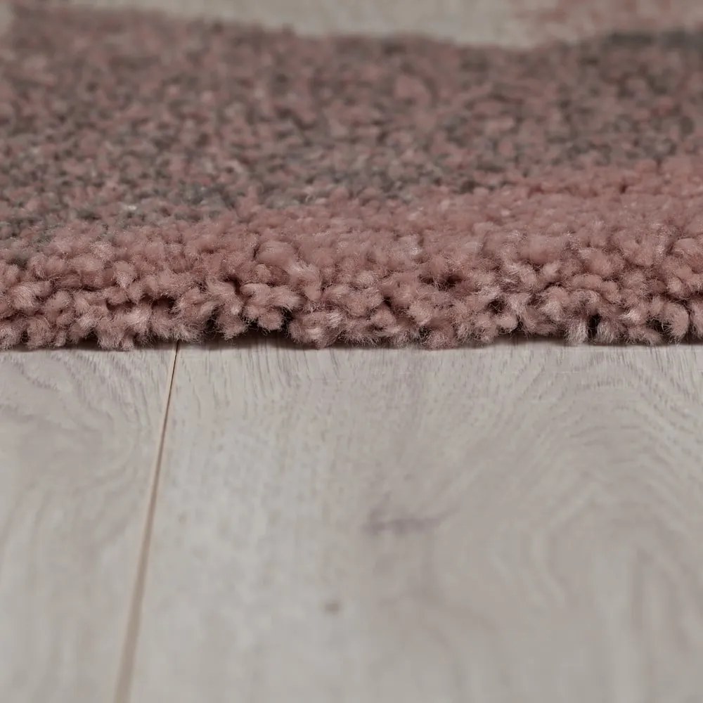 Tappeto rosa/grigio 60x230 cm Nuru - Flair Rugs