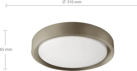 Brilagi - Plafoniera a LED MATTEO LED/24W/230V Ø 31 cm taupe