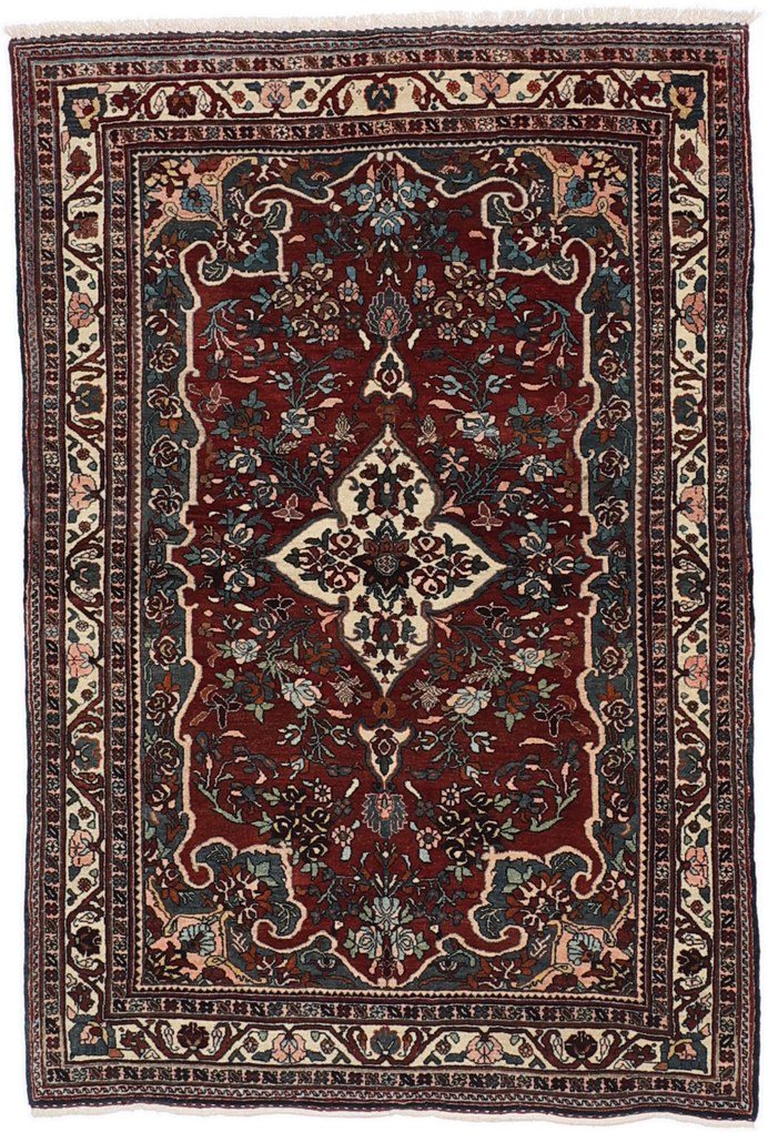 Bidjar Tappeto 120x170 (Iran) Annodato A Mano