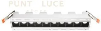 Sub big faretto da incasso 10 luci 20w 1660lm 4000k ip20 l.27,4cm