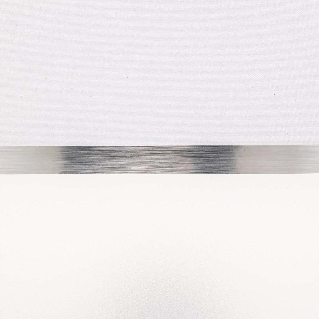 HELAM Paralume Helen, Ø 35 cm, E27, bianco/argento