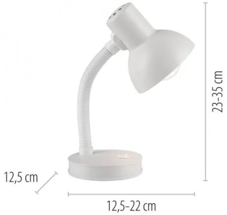 JUST LIGHT. 11080-16 - Lampada da tavolo flessibile FLEXI 1xE27/25W/230V bianca
