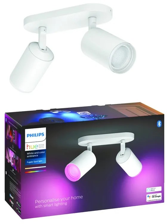 Faretto decorativo con fonte luminosa PHILIPS HUE Fugato in alluminio