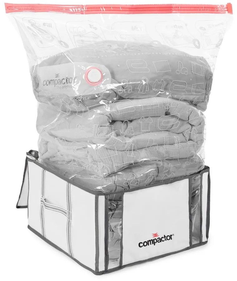 Set di organizer per vestiti sottovuoto/rinforzati in tessuto 2 pz 42x25x25 cm Life – Compactor