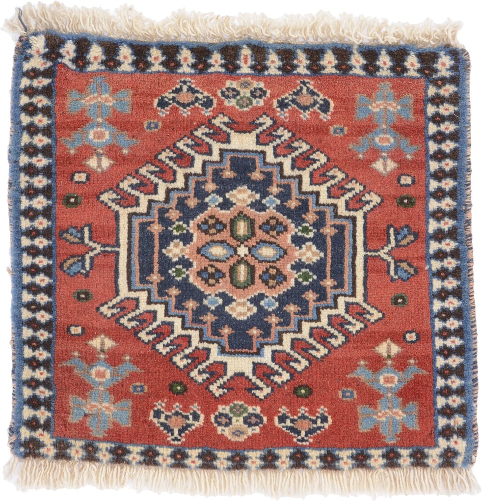 Yalameh Tappeto 40 x 40 (Iran) Annodato A Mano