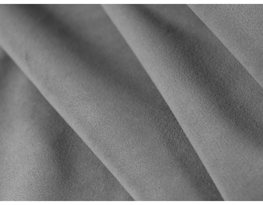 Divano in velluto grigio chiaro 230 cm Audrey - Interieurs 86