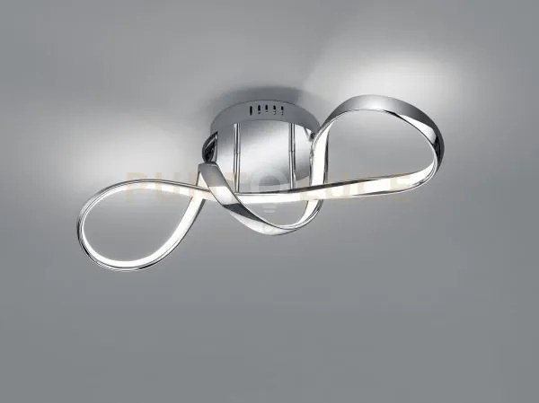 Perugia plafoniera led  28w 3400lm, 4000k cromo con dimmerazione ad...