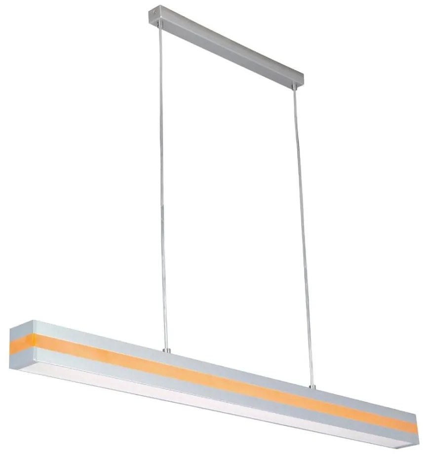 Lampadario OFINNA argento/arancione