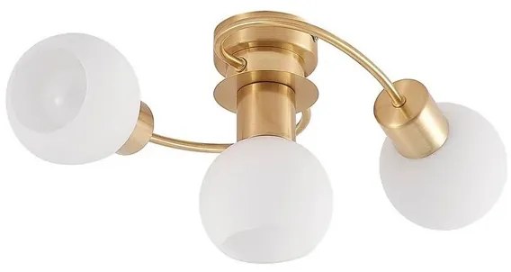 Ciala 3 Plafoniera Brass/Opal - Lindby