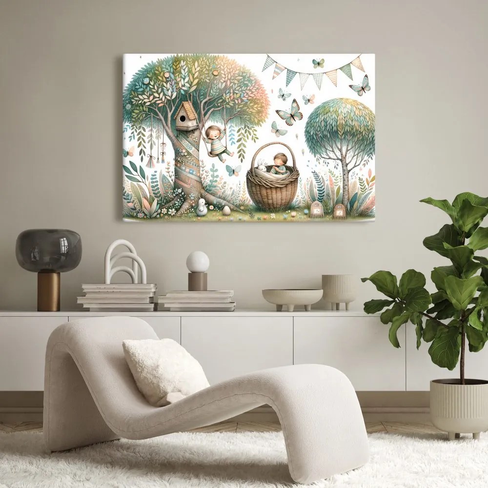 Quadro su tela – Mondo magico sotto l’albero dei sogni