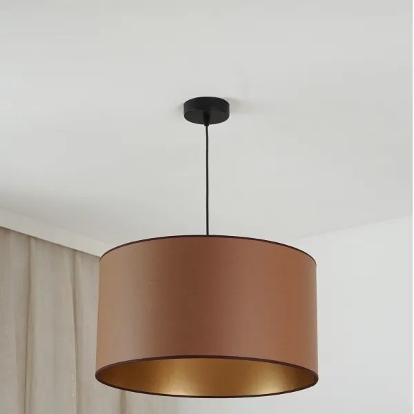 Brilagi - Lampadario a sospensione con filo OREGON ROLLER VEGE 1xE27/15W/230V diametro 45 cm marrone