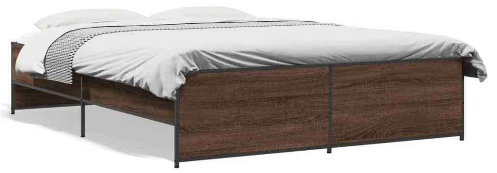 Giroletto Rovere Marrone 160x200cm İn Legno Multistrato Metallo /