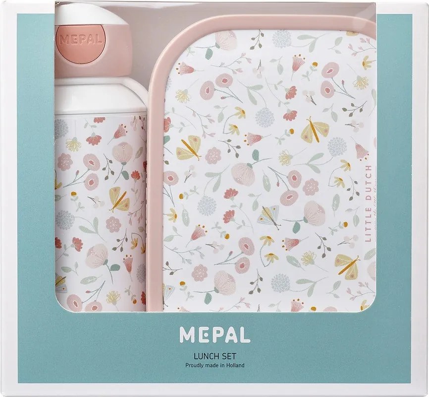 Scatola per la merenda del bambino con biberon Flowers &amp; butterflies - Mepal