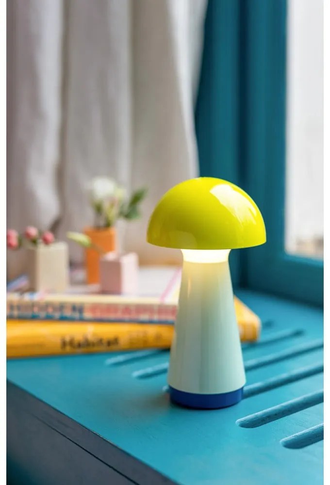 Lampada da tavolo a LED dimmerabile giallo-blu (altezza 18 cm) Bobbi - Remember