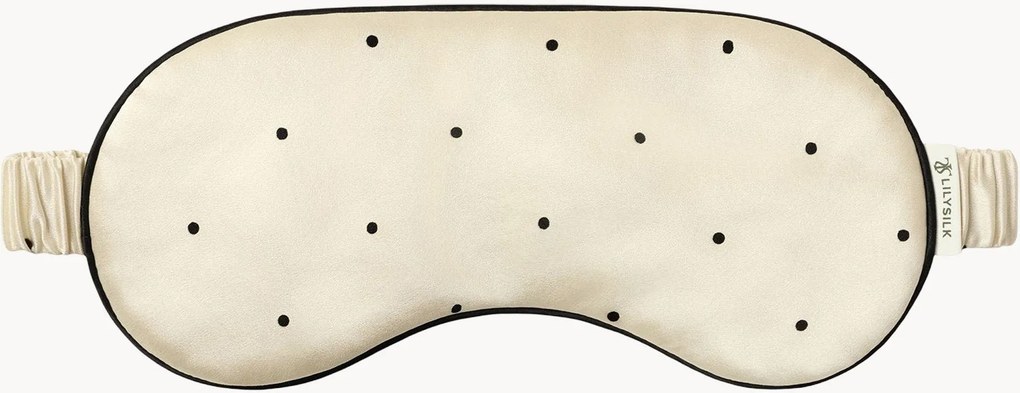 Mascherina per gli occhi in seta charmeuse Polka Dot