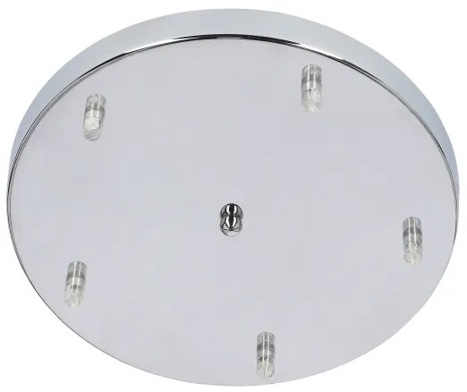 Lampadario a sospensione con filo MARINA 5xE27/60W/230V cromo