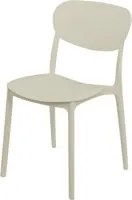 Sedia in polipropilene tortora