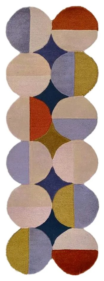 Passatoia in lana tessuta a mano 80x230 cm Mia Ellipse – Flair Rugs