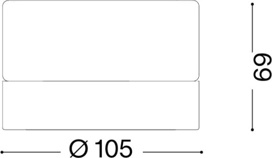 Ideal Lux - Plafoniera LED da bagno LOLLY 1xGX53/9W/230V Ø10,5 cm nero/fumé