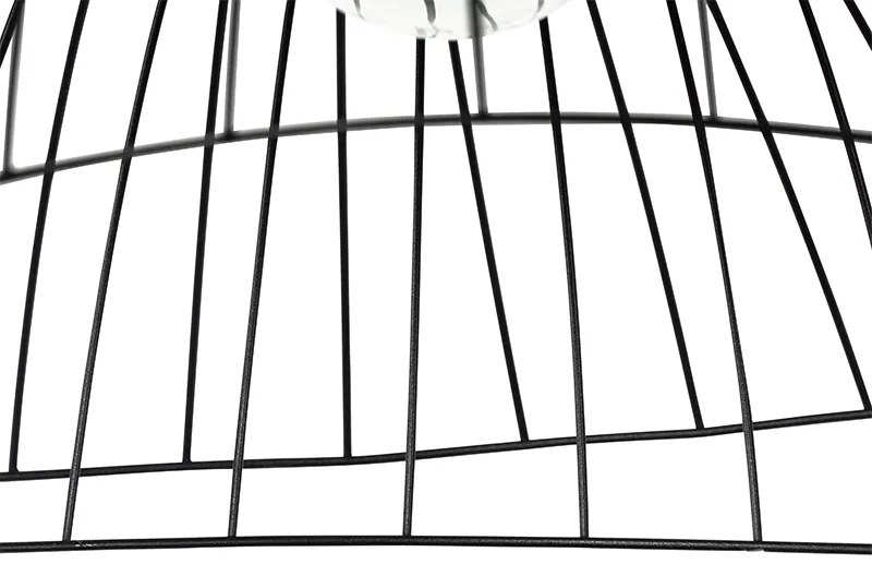 Lampada a sospensione di design nera 60 cm - Pua