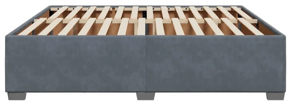 Giroletto grigio scuro 180x200 cm in velluto