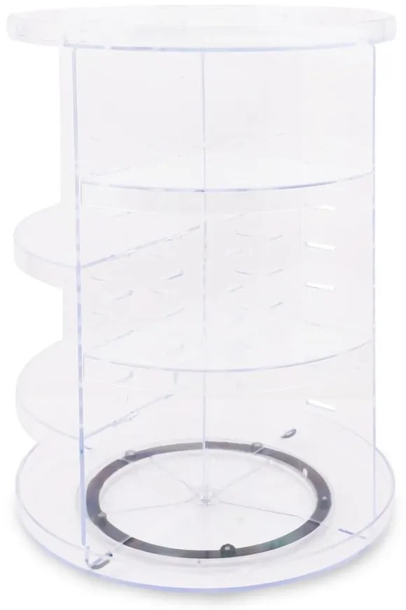 Organizer da bagno girevole in plastica trasparente per cosmetici - Hermia