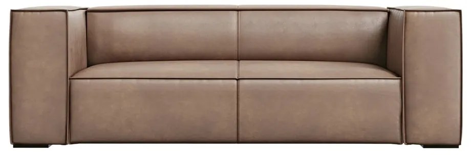 Divano in pelle marrone chiaro 212 cm Madame - Windsor &amp; Co Sofas