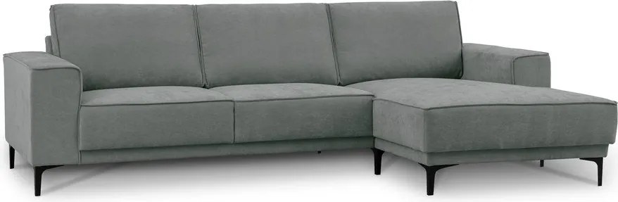 Divano angolare in grigio scuro (con penisola a destra) Copenhagen – Scandic