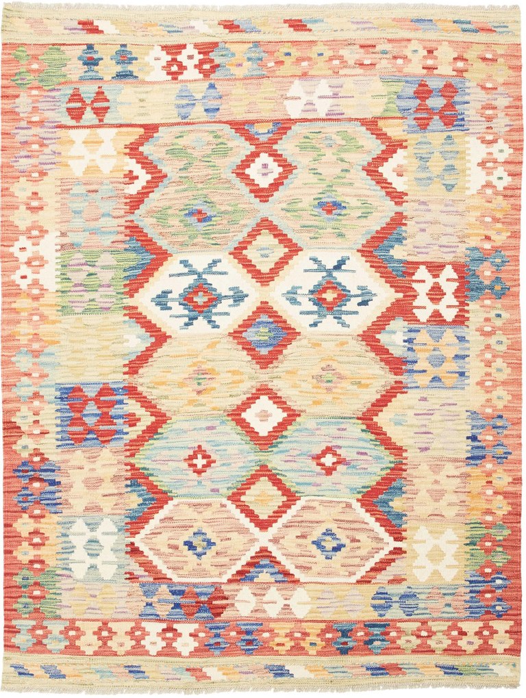 Kilim Tappeto 130x170 (Pakistan) Tessuto A Mano