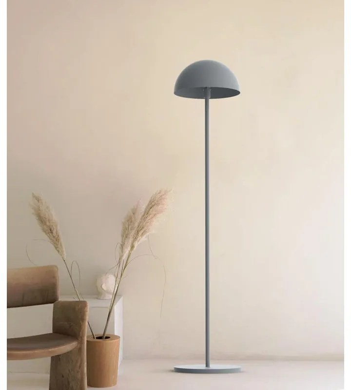 Lampada da terra Cassis grigio, H 185 cm, E27 MAX42W LUMICOM