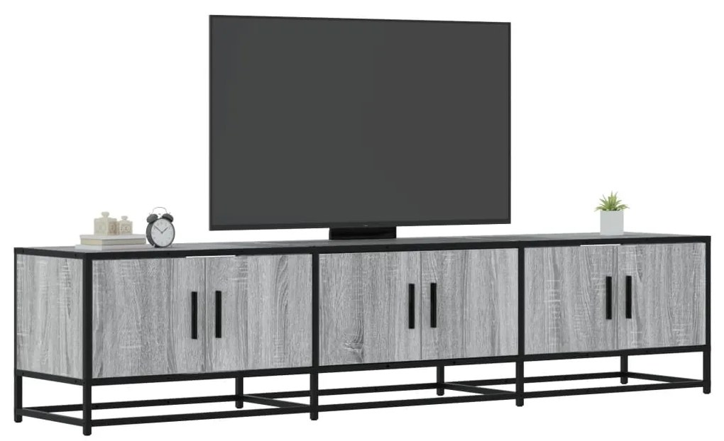 Mobile Porta Tv Grigio Sonoma 180x35x41 Cm İn Truciolato /