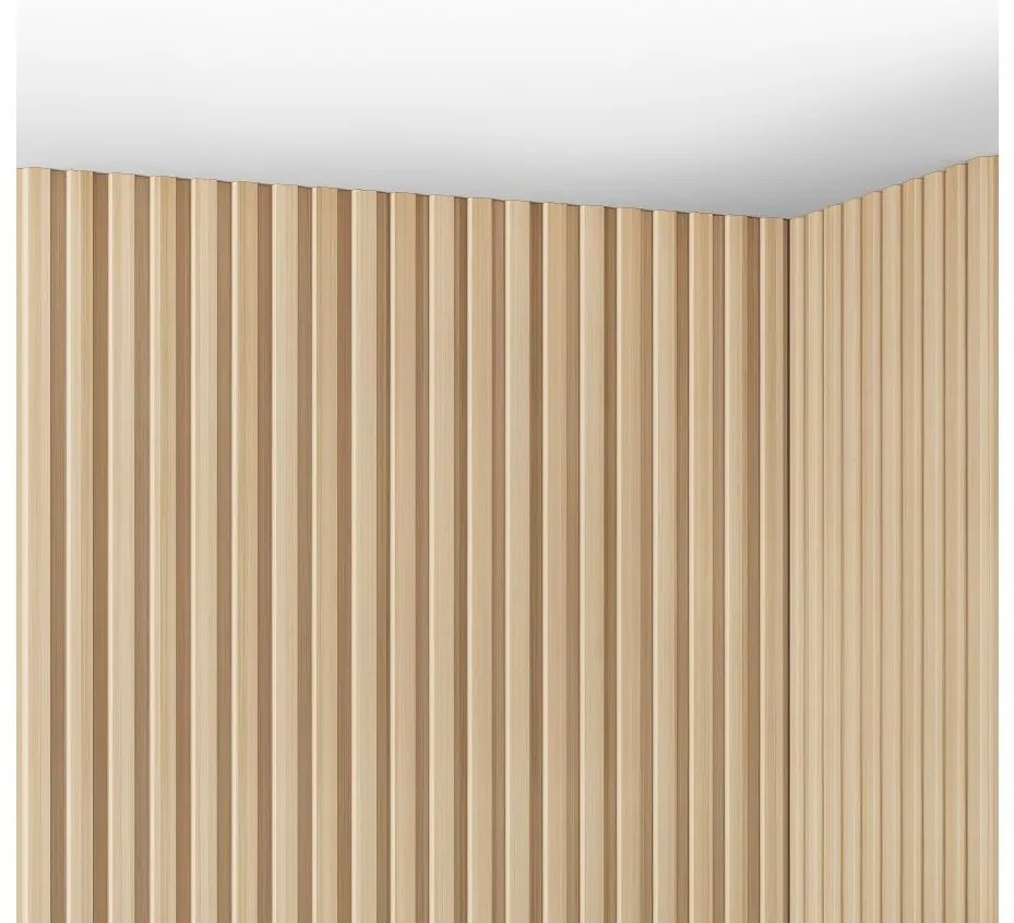 Pannello da parete 3D Set da 3,71m² Colore Legno naturale chiaro - Lotto di 8 pezzi - TATIANA