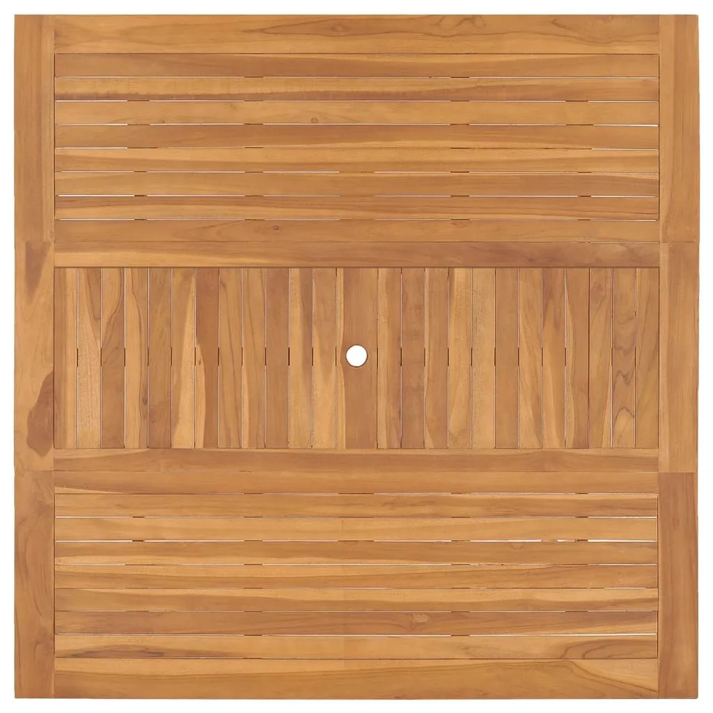 Tavolo da giardino 150x150x76 cm in legno massello di teak