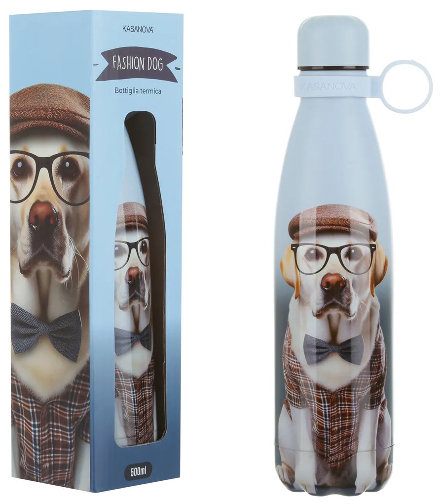 Bottiglia termica 500 ml Cane Labrador