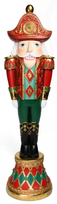 Figurina schiaccianoci multicolore H 63 cm