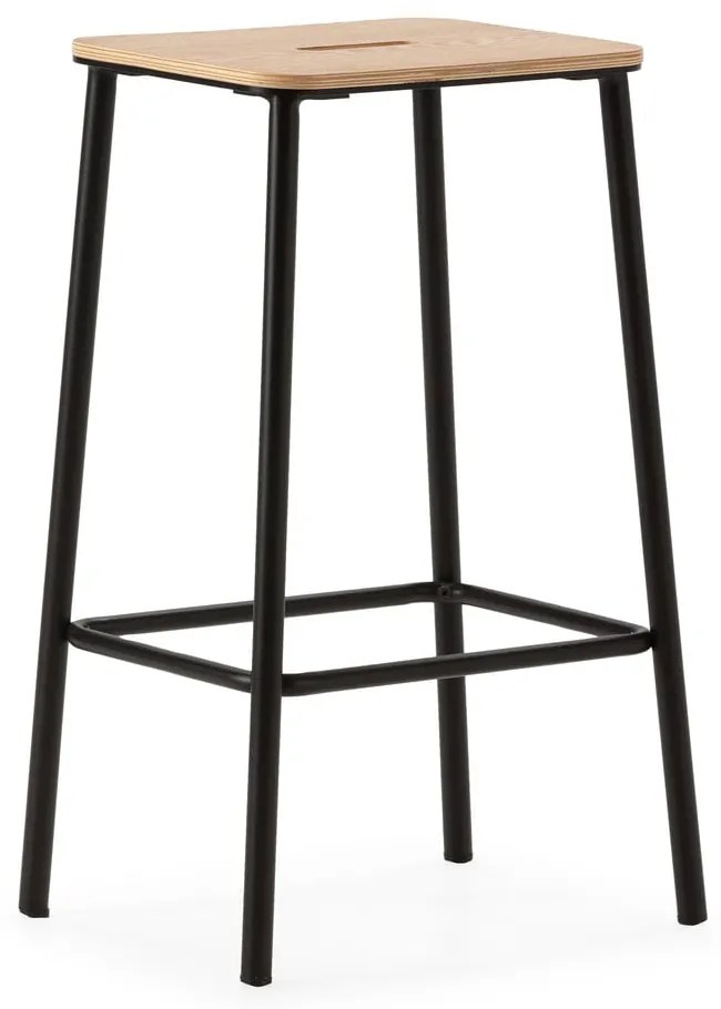 Set di sedie da bar nera 2 pz (altezza della seduta 65 cm) Abba – Marckeric