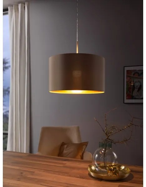 Eglo 31602 - Lampadario a sospensione con filo MASERLO 1xE27/60W/230V